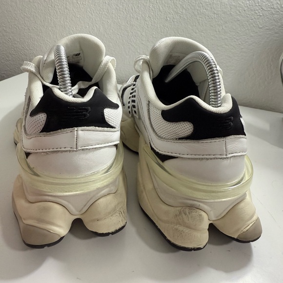 New Balance 9060White and Black Athletic Shoes - Picture 4 of 9